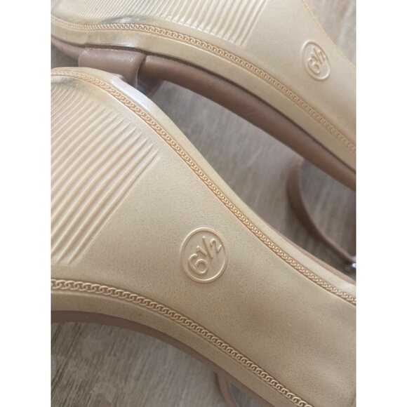 Ankle Strap Block Heel Sandals In Nude Tan By A New Day Size 6.5 - Picture 7 of 7